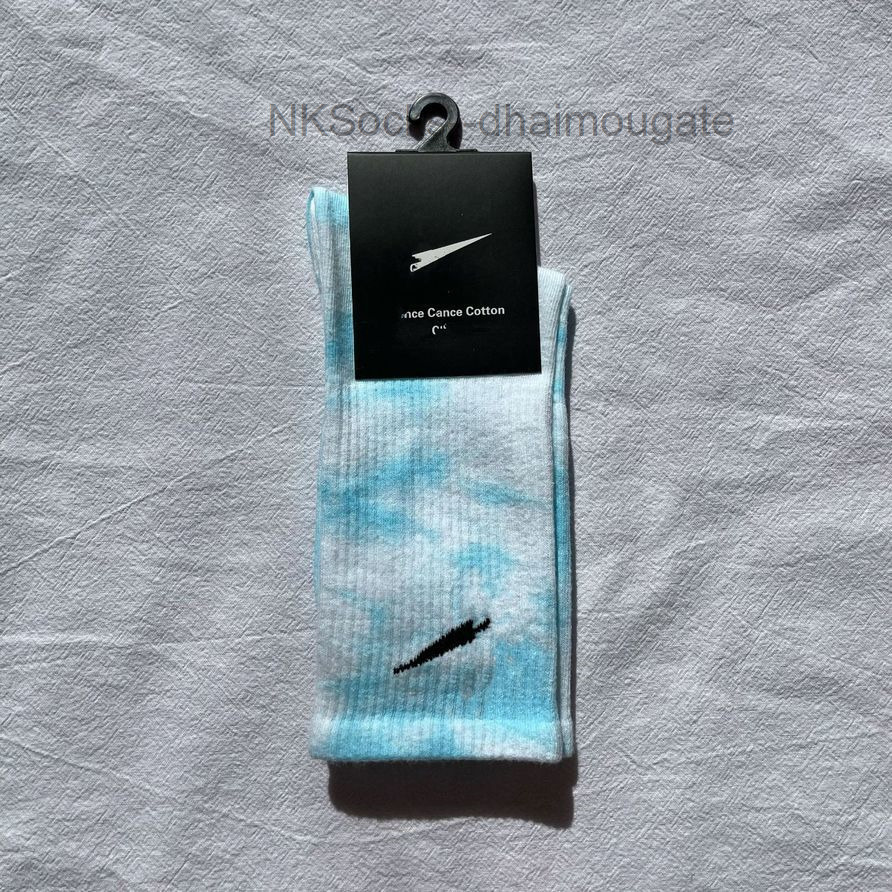 

Fashion Classic Men's Socks Hook Brand Cotton Tie Dyed Long Tube Street Couple Middle Moisture Absorption Sock Men Women Luxury Medium Sportsocks 2xzm, Nk deep blue