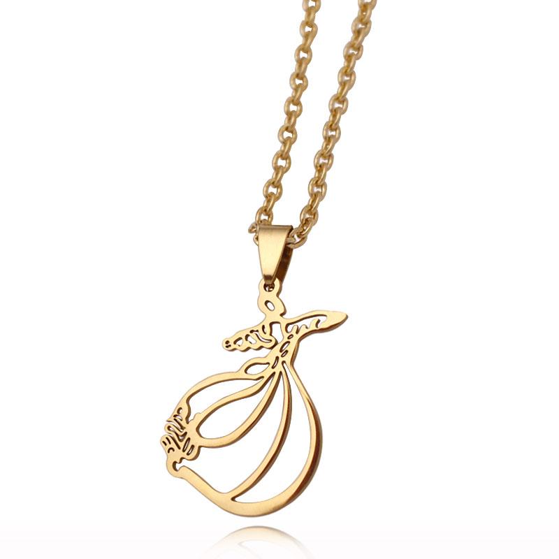

Pendant Necklaces Muslim Islam Turkey Dervish Dance Stainless Steel NecklacePendant