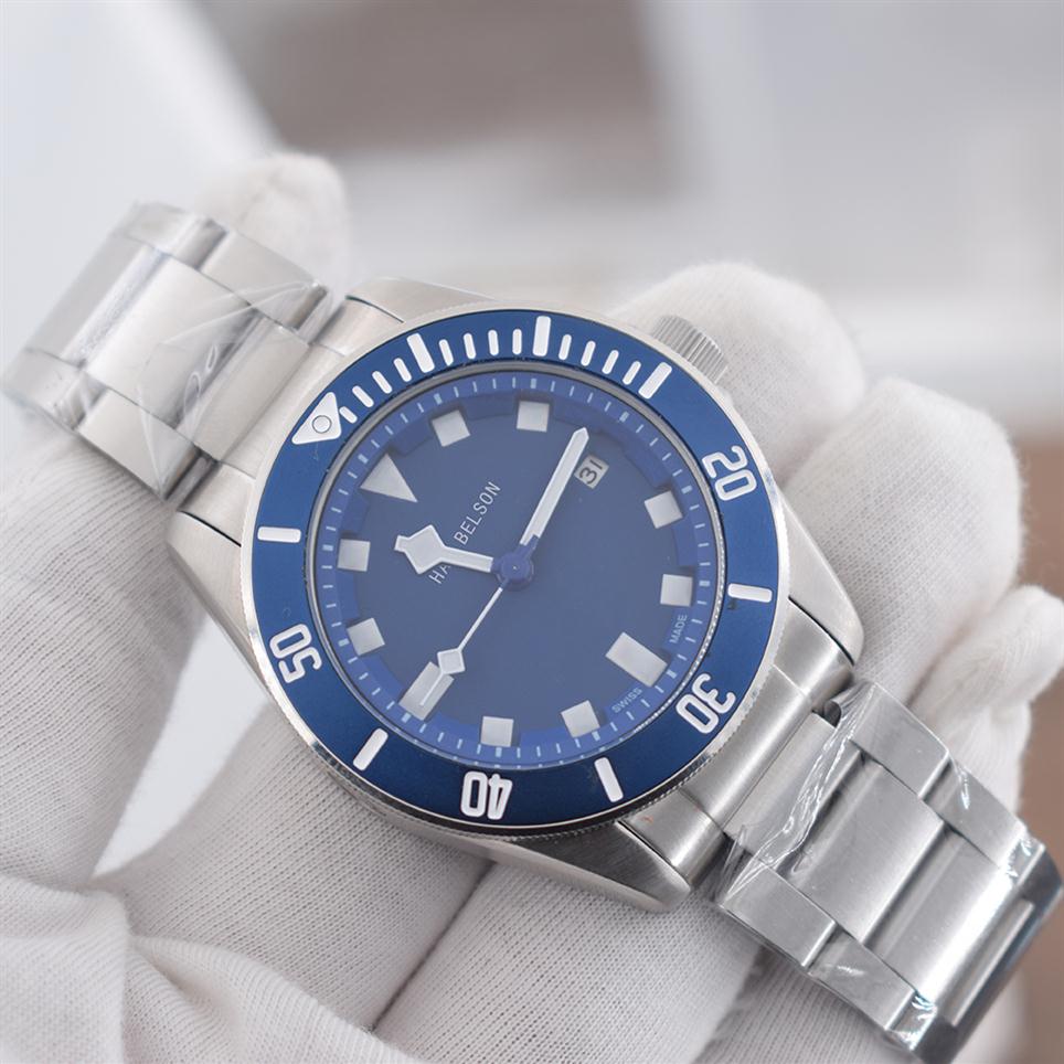 MONTRE DE LUXE Mouvement mécanique automatique HETTR GETTRE BLEU de haute qualité 316L