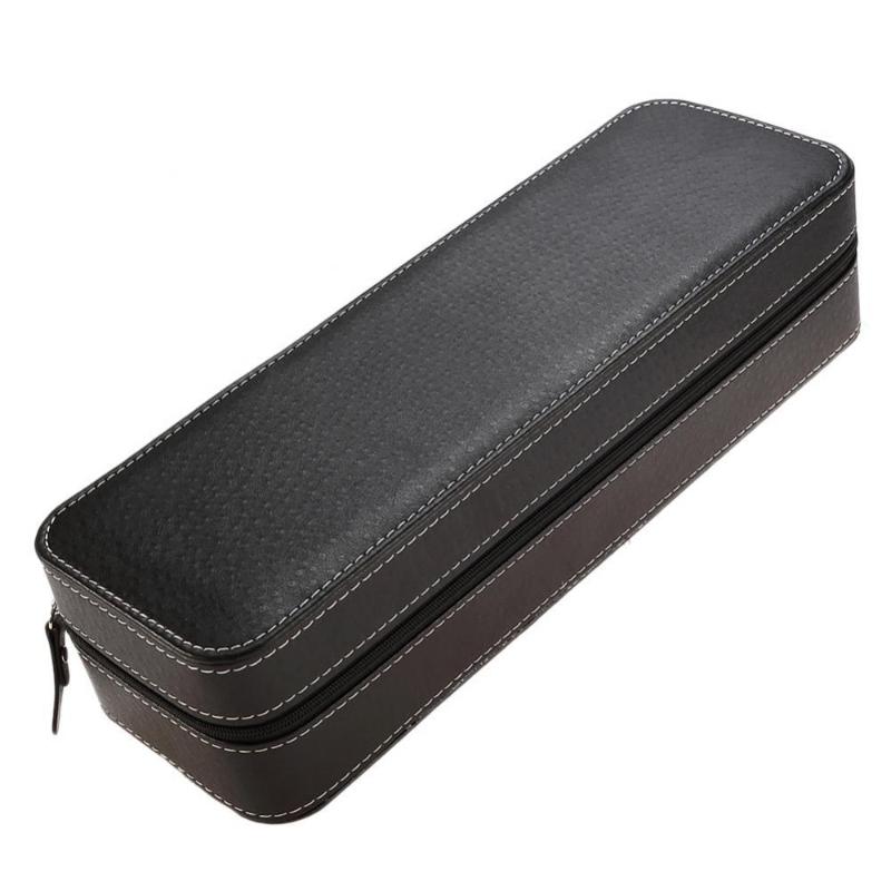 

Watch Boxes & Cases Slots Box Organizer Faux Leather Display Jewelry Holder Storage With LidWatch