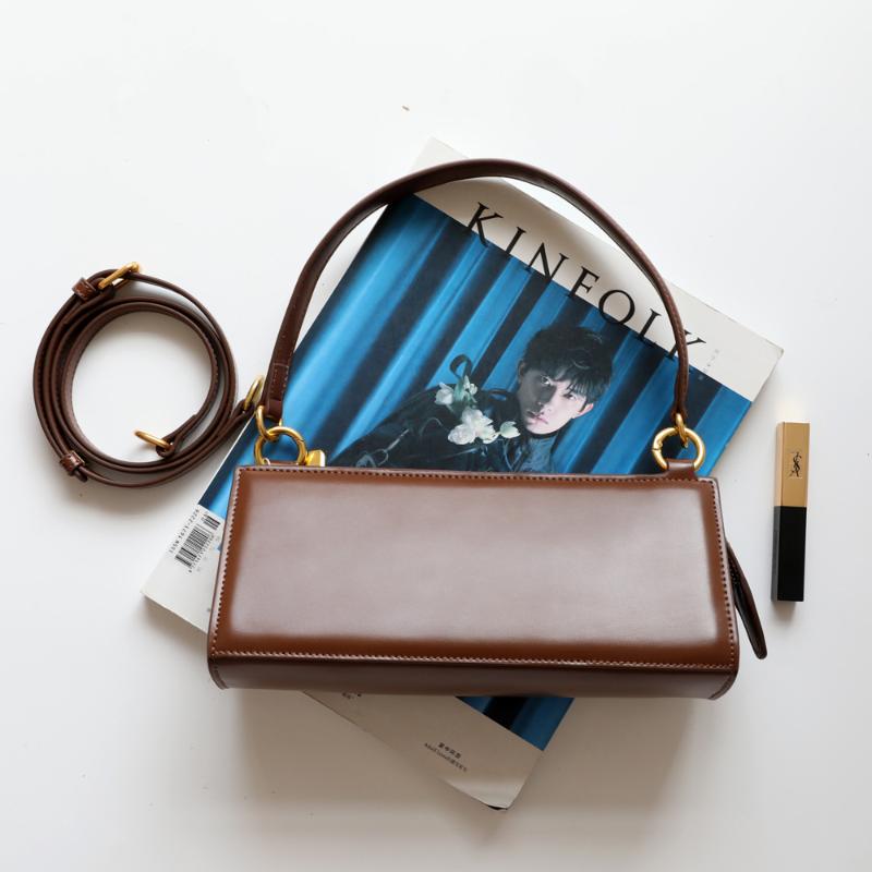 

Evening Bags French Bag Retro Leather Handbag 2022 Trendy High Sense Of Armpit Shoulder Messenger Handbags Luxury Designer, Black