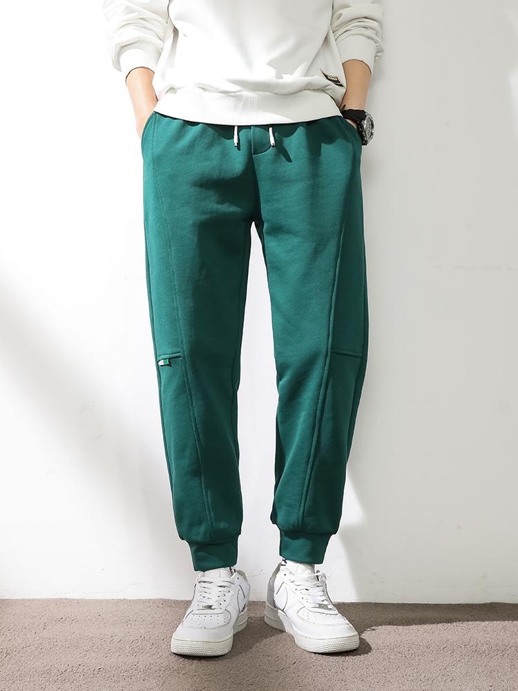 

Men's Pants 2022 Spring Loose Sweatpants Men Joggers Ankle Length Streetwear Casual Cotton Baggy Harem Plus Size 8XL, Green