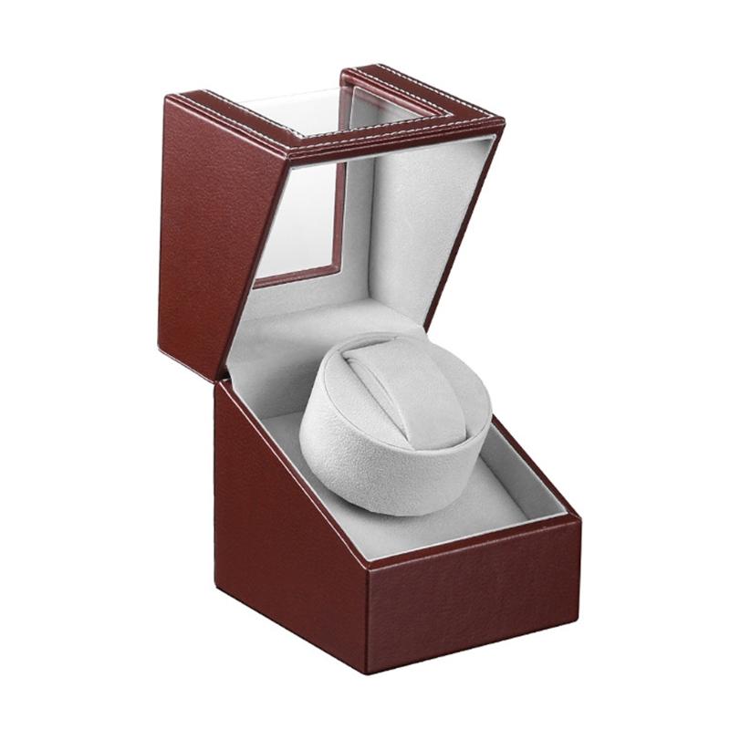 

Watch Boxes & Cases Automatic Single Winder In Shell And Black Leather/Carbon Fiber Leather MotorWatch