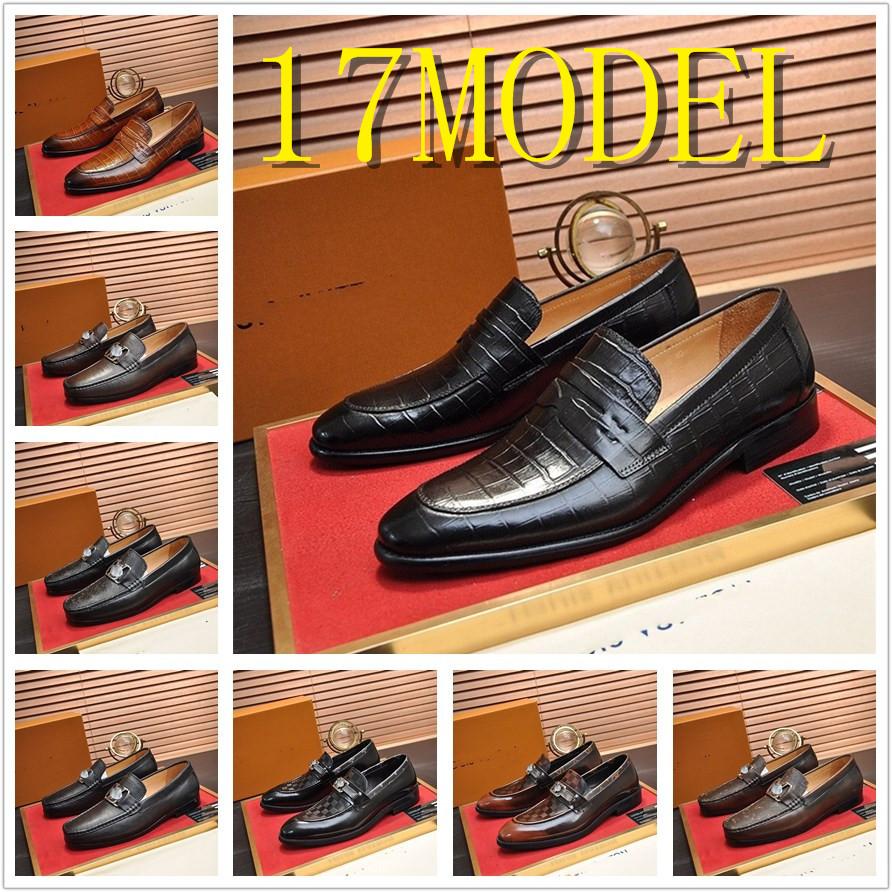 

MM Designer Italian Men Shoes Formal Wedding Footwear New Stylish British Brogue Shoes Man Slip-On Mens Luxury Dress Shoe Formals Party Sneakers AA, #07