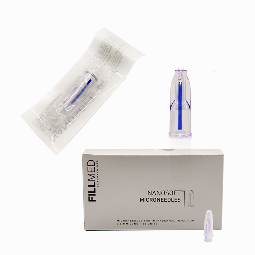 

FILLMED Nanosoft Microneedles 3pins Hand Nano Needle 34G 0.6mm 1.0mm 1.2mm 1.5mm for NCTF 135 HA