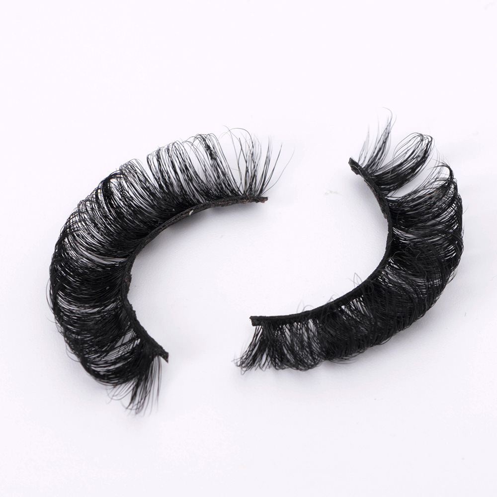 

Short Curling Eyelashes Vacation Curly Eyelash Mink Hair Russian False Lashes