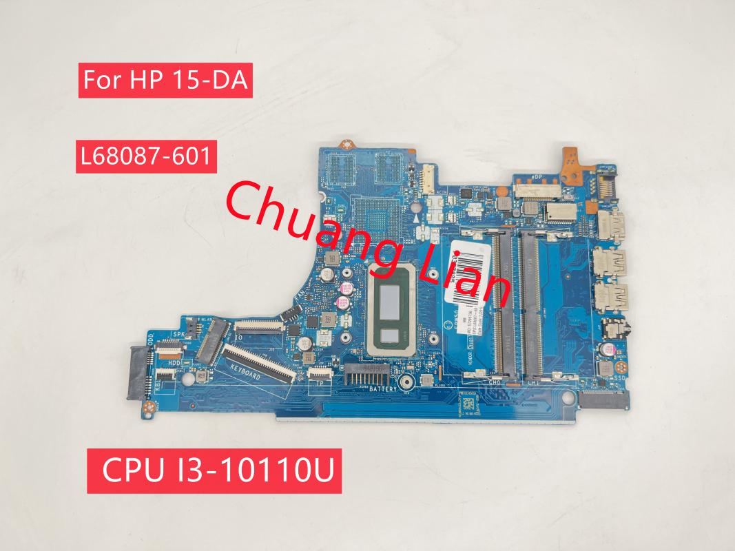 

Motherboards L68087-601 For 15-DA Laptop Motherboard EPW50 LA-G07GP With CPU I3-10110U SRGP5 DDR4 100% Fully Tested