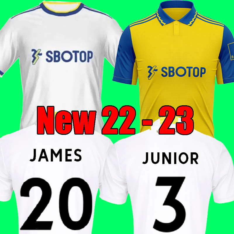 

22 23 soccer jersey 2022 2023 home football shirt FIRPO BAMFORD DIEGO LEEDS RODRIGO Leeds Unitedes men kids kits uniform, Away kids