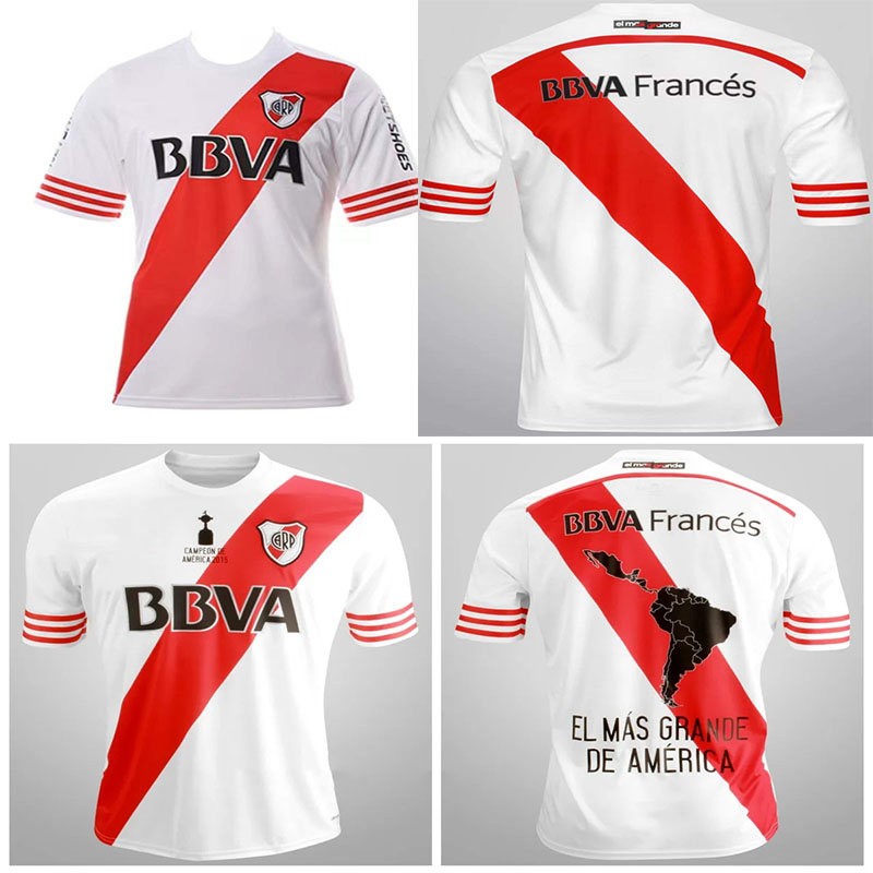 

14 15 Rero Soccer Jerseys River Plate Copa Libertadores Champion Final Version PISCU THEO SANCHEZ CAVENAGHI For Men Vintage Classic Jersey DRIUSSI KRANEVITTER, 14/15 home+campeon+special font