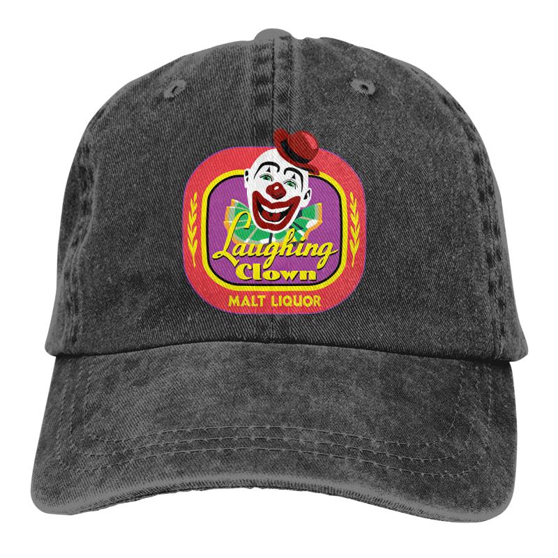 

Berets Talladega Nights Laughing Clown Malt Liquor Logo Baseball Cap Cowboy Hat Peaked Bebop Hats Men And Women, Blue