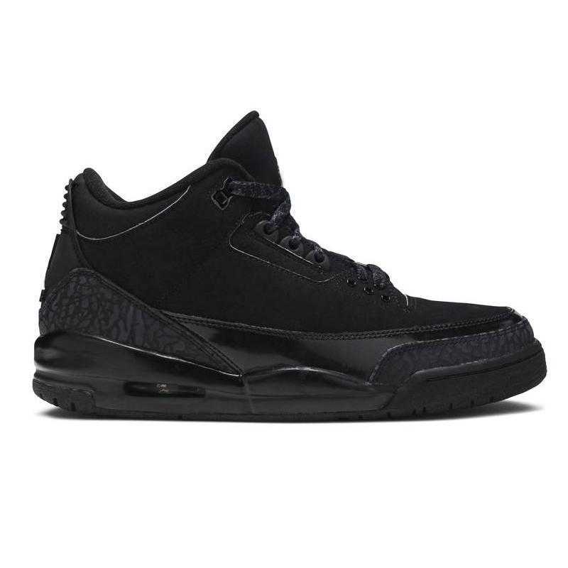 

3 Black Cat Basketball shoes shoe Mens Womens 3s Sneakers for size 36-47 136064 002