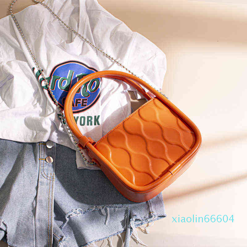 

Designer-Bag chain women's bag grandma niche design armpit hand shoulder, 121 orange