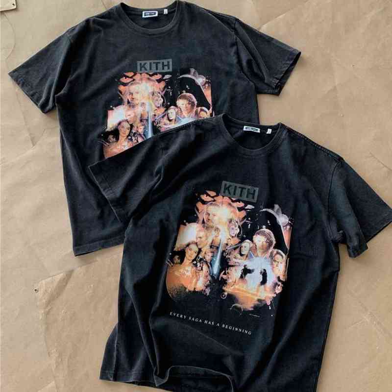 

Men Women Best Quality Vintage Digital Print Kith T-shit Tee Tops t Shirt