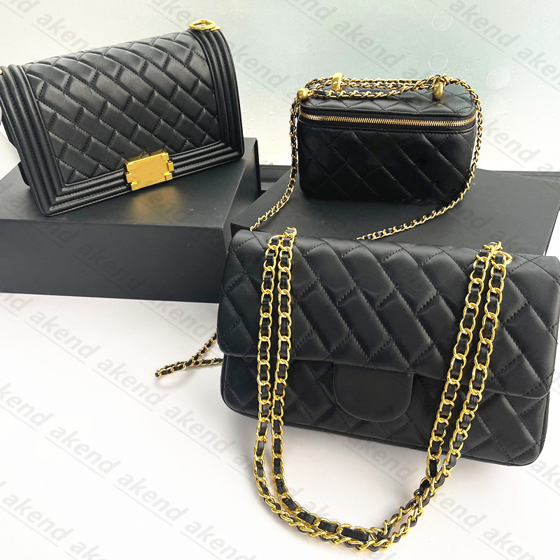 

luxury designer lambskin Handbag wholesale Shouler Bag classic Shoulder Bags Genuine Leather totes Fashion handbags retro cosmetic Travelling wallets cards, Cf 26cm -blue gold