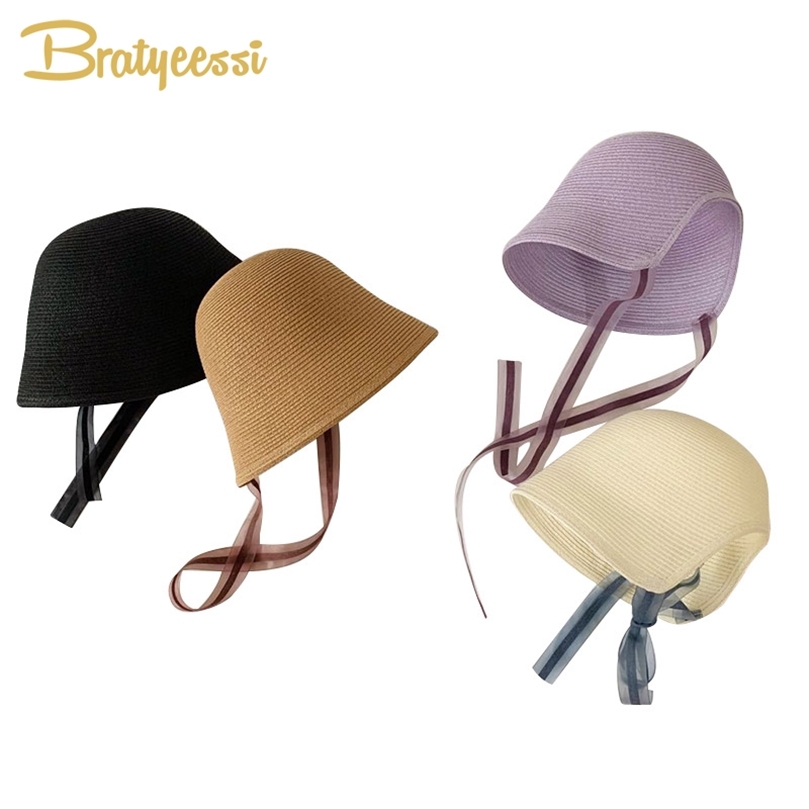 

Topi Anakanak Putri untuk Perempuan Musim Panas Jerami Bayi Ember Matahari Dapat Disesuaikan 220611, B summer