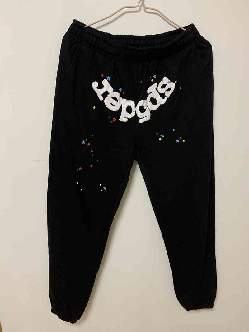 

Men' Sweatshirts 21ss Singer Same Sweatpants 555 Foam Letter Trousers High Street Fashion Four Seasons Pants, 11