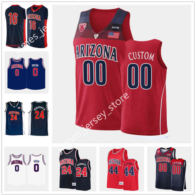 

Xflsp College Custom Arizona Wildcats Basketball Jersey 12 Justin Coleman 23 Alex Barcello 50 Alec Spence 0 Bennedict Mathurin 10 Azuolas Tubelis 11, Gray jersey
