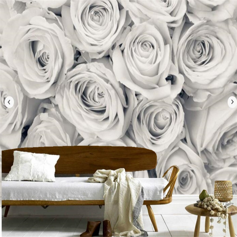 

Custom floral wallpaper Rose Mist Wallpaper Mural for living room bedroom living room background wall home decoration wallpaper, As show