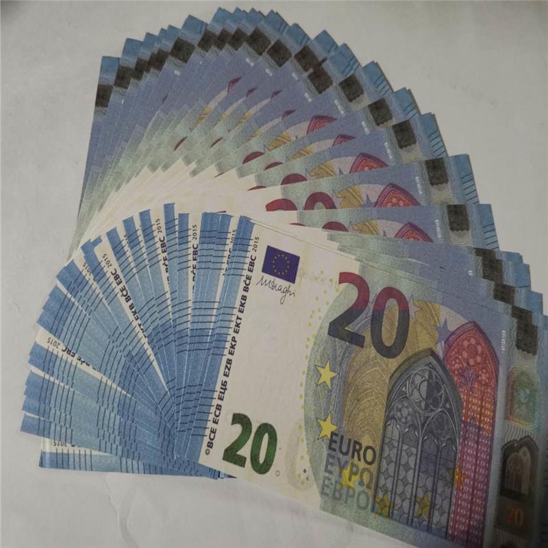 

Faux Fake Game 20 Copy Euro Dollar Money Billet Movie Prop Collection And Play 010 Gifts Eefnn