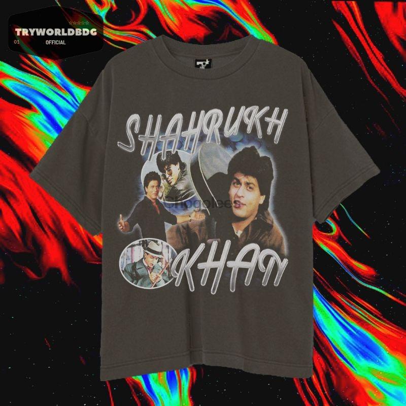 

Men' T-Shirts T SHIRT SHAHRUKH KHAN DARK GREY VINTAGE TEEMen, Men-darkpurple