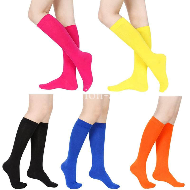 

Men's Socks Compression Candy Color Long Women Men Knee Stockings Lolita Girls Warm Fashion Kawaii JK Woman SocksMen's, Fys001-294-blue