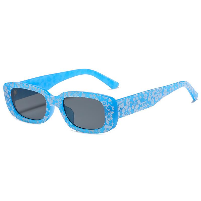 

Sunglasses Small Rectangle Women Printing Vintage Designer Square Sun Glasses For Men Brand Shades Female Eyewear UV400 OculusSunglasses