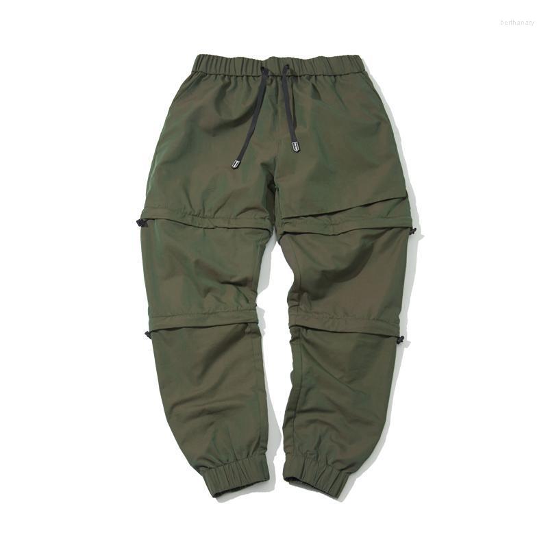 

Men' Jeans Men Trousers PUPILTRAVEL Overalls Men' Ruffian Handsome Functional Wind Binding Feet Casual PantsMen' Bert22, Army green
