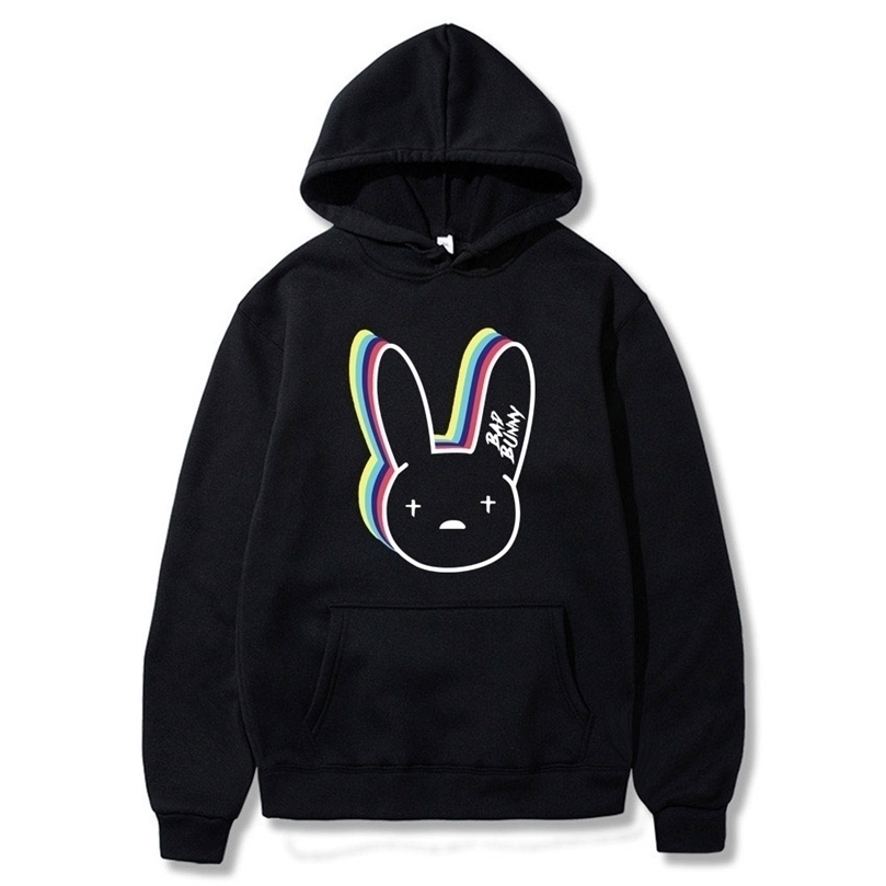 

Bad Bunny Funny Hoodies Korean Clothes Casual Pullover Harajuku Sweatshirt Menwomen Hooded Hoody Hip Hop Hoodie Sweatshirt Male 220813, Orange