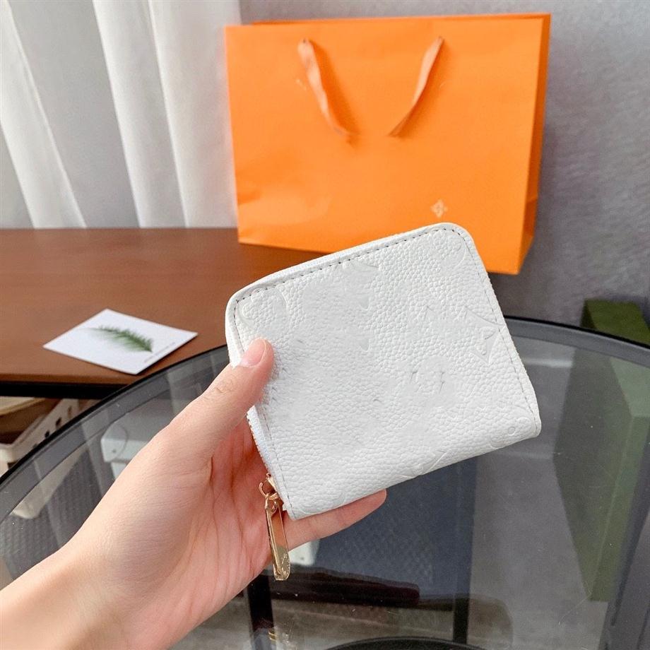 

White Letter Wallets Women's Multifunctional Small Wallet Fashion Female Coin Purse Card Case Women Embossed Leather Short Pu206k, White 1