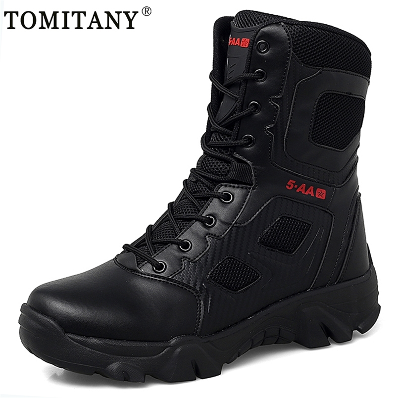 

Men Shoes Winter Men Combat Tactical Boots Ankle Work Safety Shoes Special Force Army Boots Male Waterproof Motorcycle Shoe 220616, Green