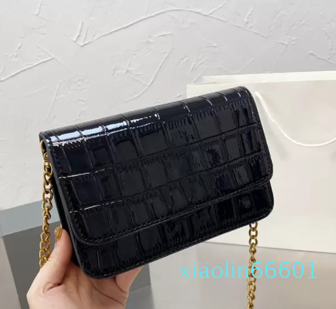 

Designer- Alligator Handbags for Women Shoulder Bag Leather Wallet Designer Crossbody Bags Girls Fashion Black White Pink Luxury Lady Chain