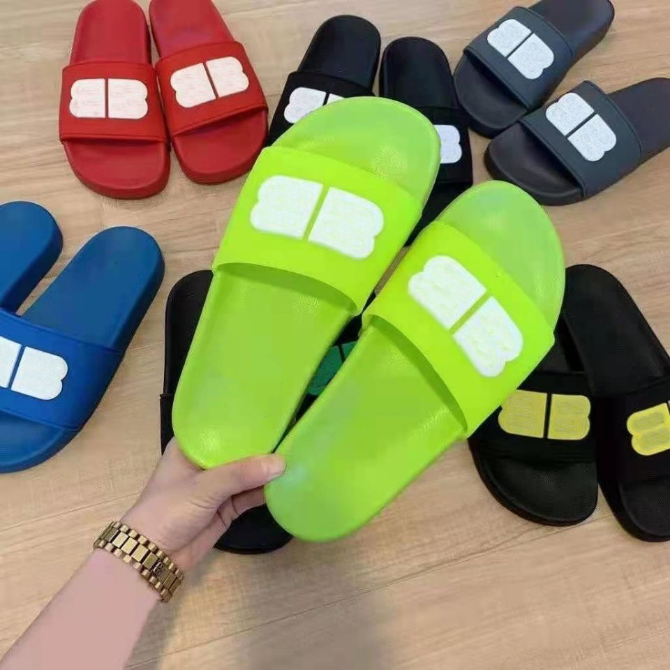 

Franch Summer Designer Slippers for Mens Women Letters Print Flat Slipper Fashion Popular Rubber Sandal Trendy Beach Shoes Multi Style BB paris Europe 35-46, 08