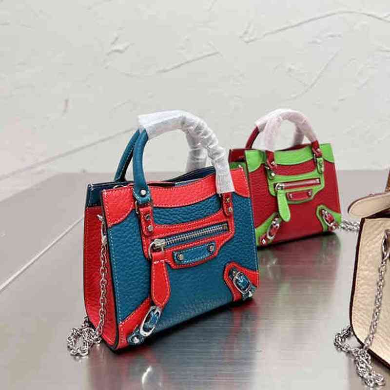 

Classic Bag Designer Women Handbags Crossbody Motorcycle Bagss Leather Fashion Trend Ladies Handle Purses 220315, Blue