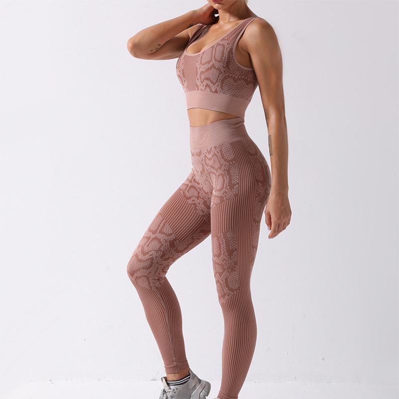 

Yoga Outfit Women Sports Suits Set Sets Lifting Squat Gym Fitness Pants Leggings Bra Clothes Seamless Sportswear ActiveYoga, Beige