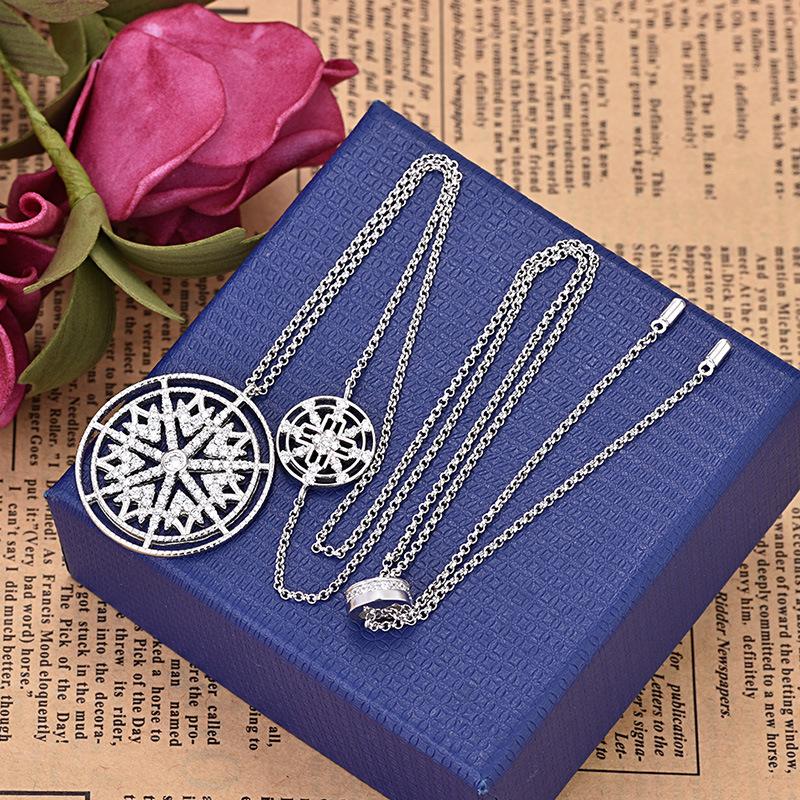 

Pendant Necklaces Snowflake Necklace Shiny Crystal Adjustable Long Chain Charm Zircon Bohemian Jewelry Wholesale Zk30