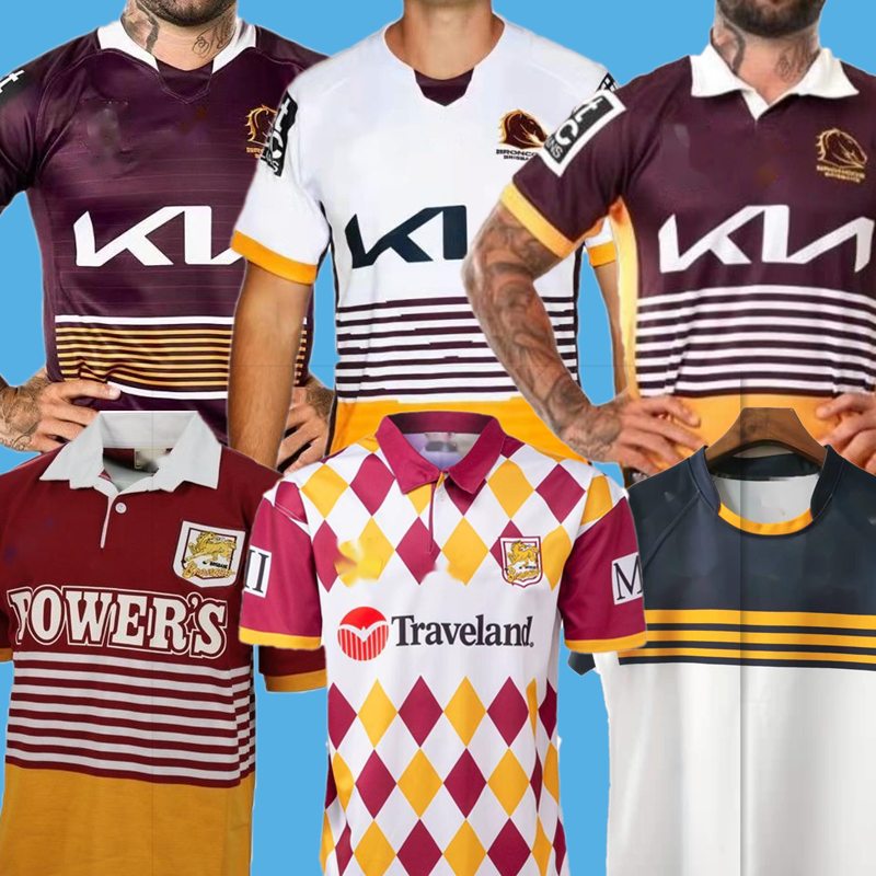 

2022 2023 BRISBANE BRONCOS ANZAC Round Retro rugby Jerseys 22 23 League rugby nrl shirts S-5X
