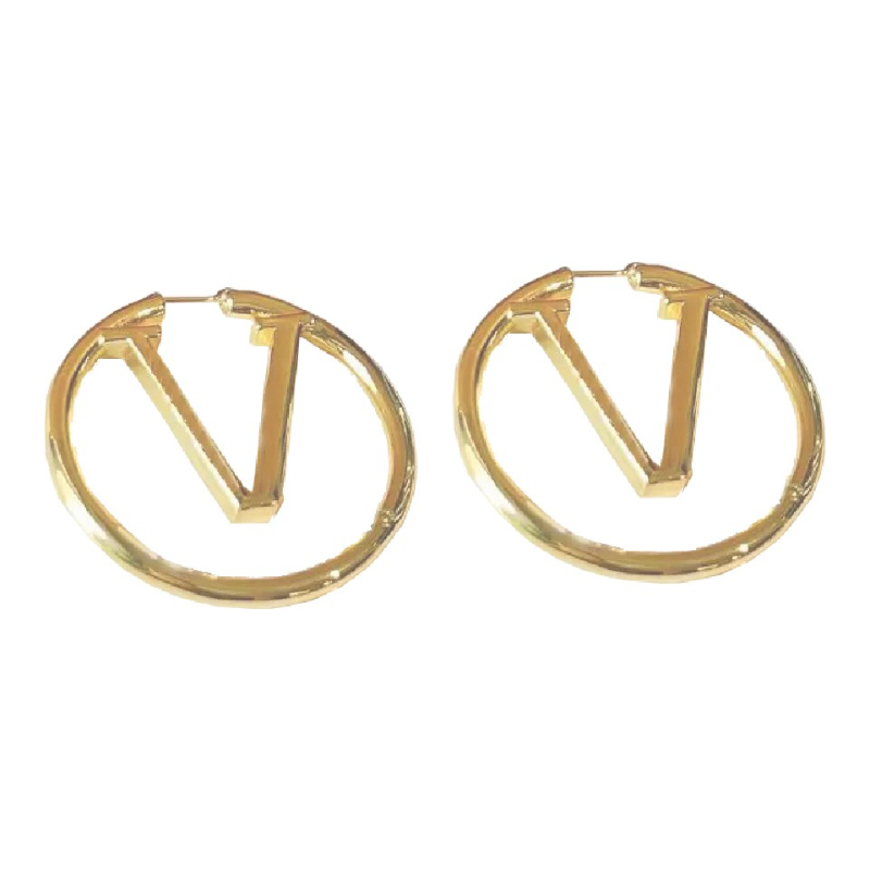 

Jewelry Designer earrings gold hoop earrings for lady Women Party with box earings