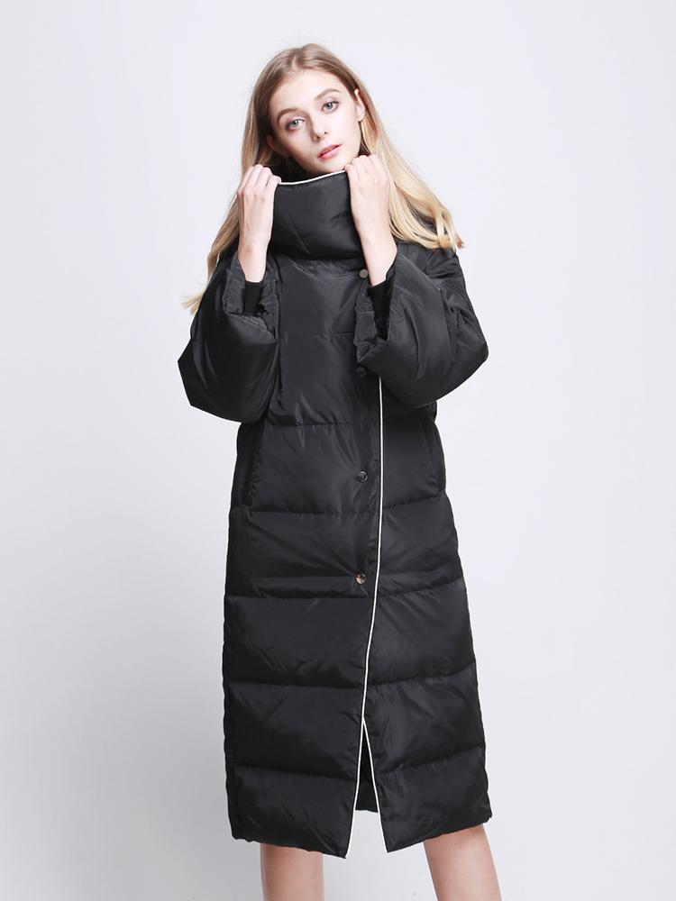 

Women' Trench Coats Women' Winter Parkas Long Parka Coat Fashion Warm Outwear Down Jacket Thick Padded Black Women Jackets Female Jack, White