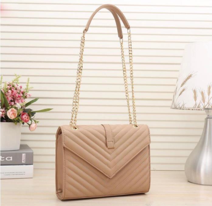 

2022 luxury handbag shoulder bag women bags brand LOULOU Y-shaped designer seam leather ladies metal Chain high quality clamshell messenger wholesale 02, #19