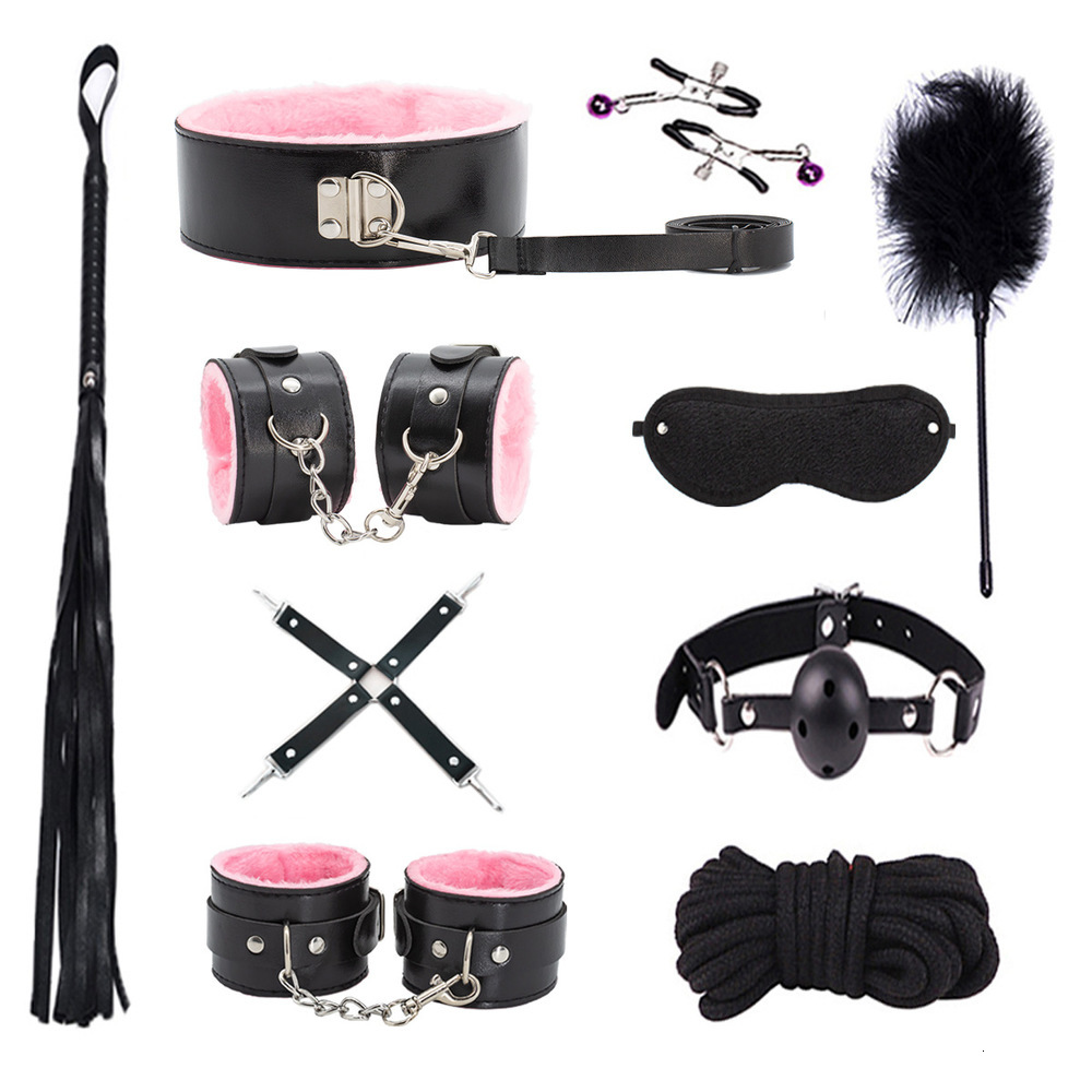 

Ribbon Fun Products Plush 10 17 Piece Set Sm Handcuffs for Adults U7C3