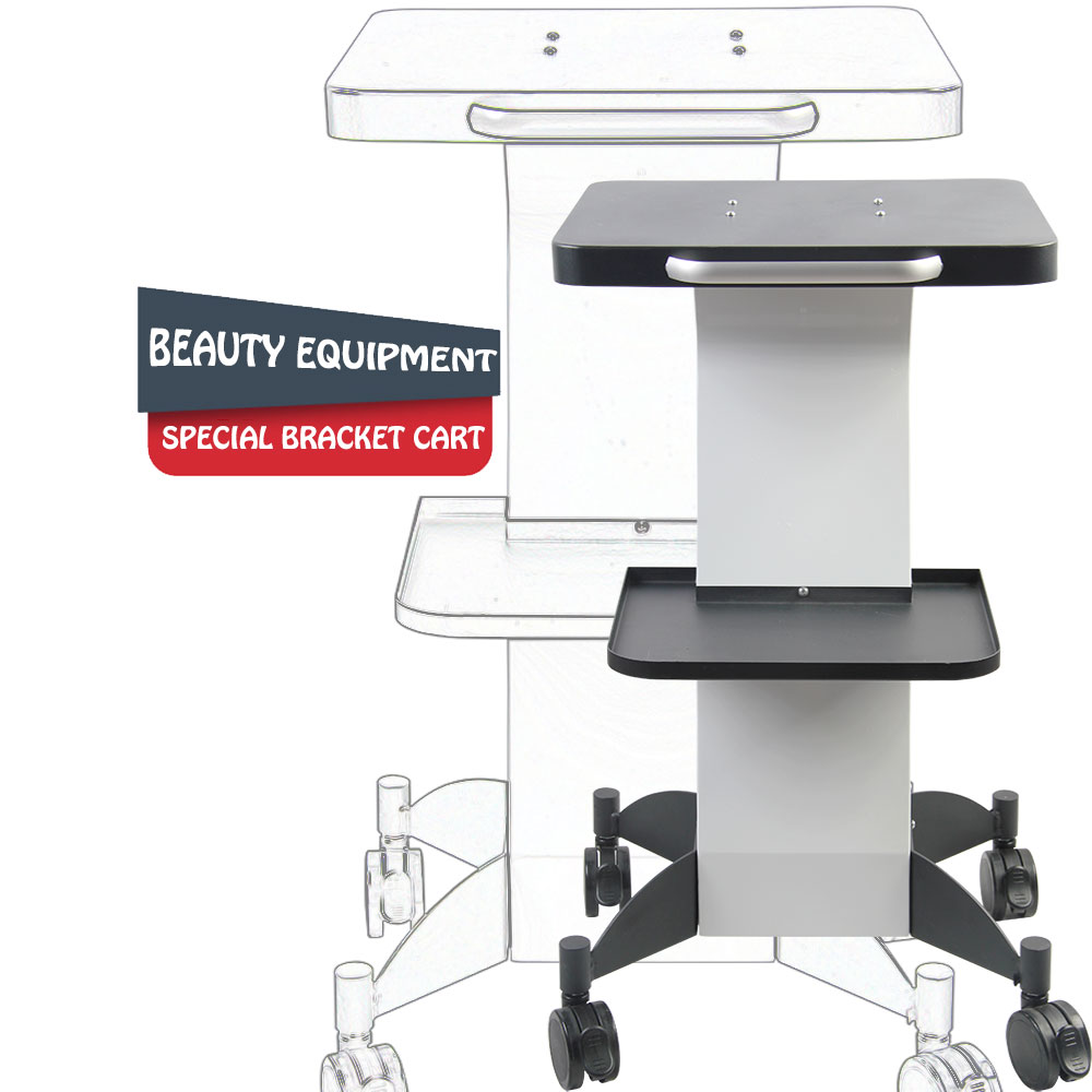 

Multi-function Beauty Equipment Accessories Tool Cart Trolley Double-layer Storage Rack Rolling For Beauty Salon Special Desktop Household Trolley Carts