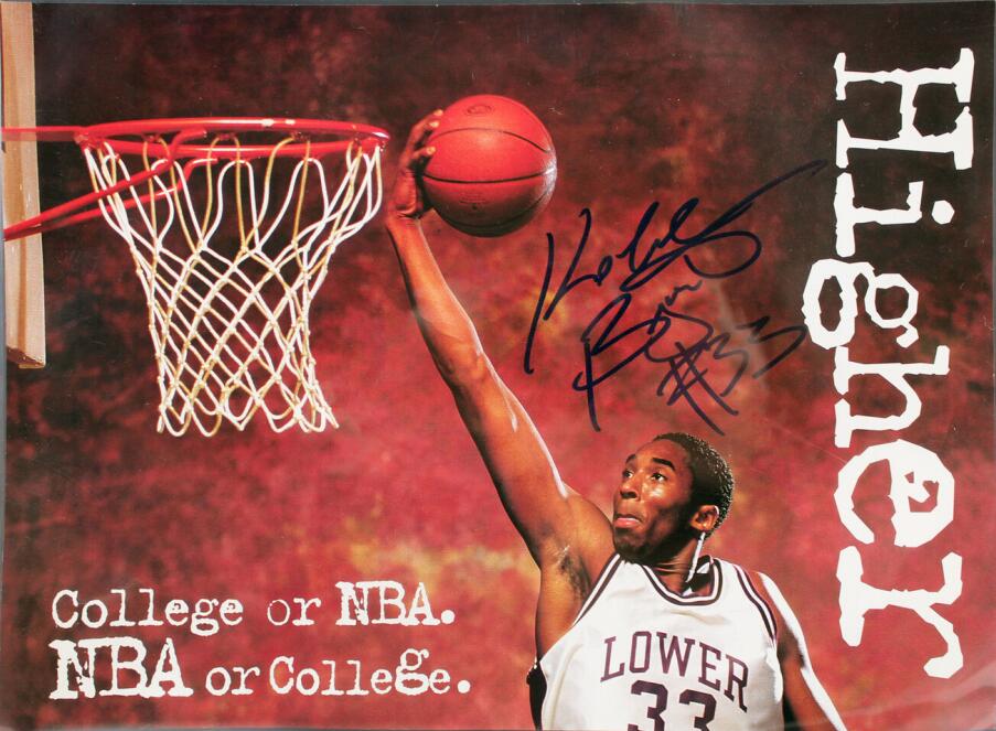 

Bryant KB Signed Autograph signatured Autographed auto photo, As photo