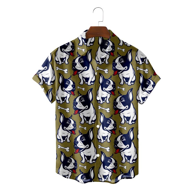 

Men's Casual Shirts Unisex 2022 Summer Hawaiian Shirt Men 3d Animal Print And Women Cartoon Pattern Short Sleeve Loose Breathable TMen's, Csdw-1318