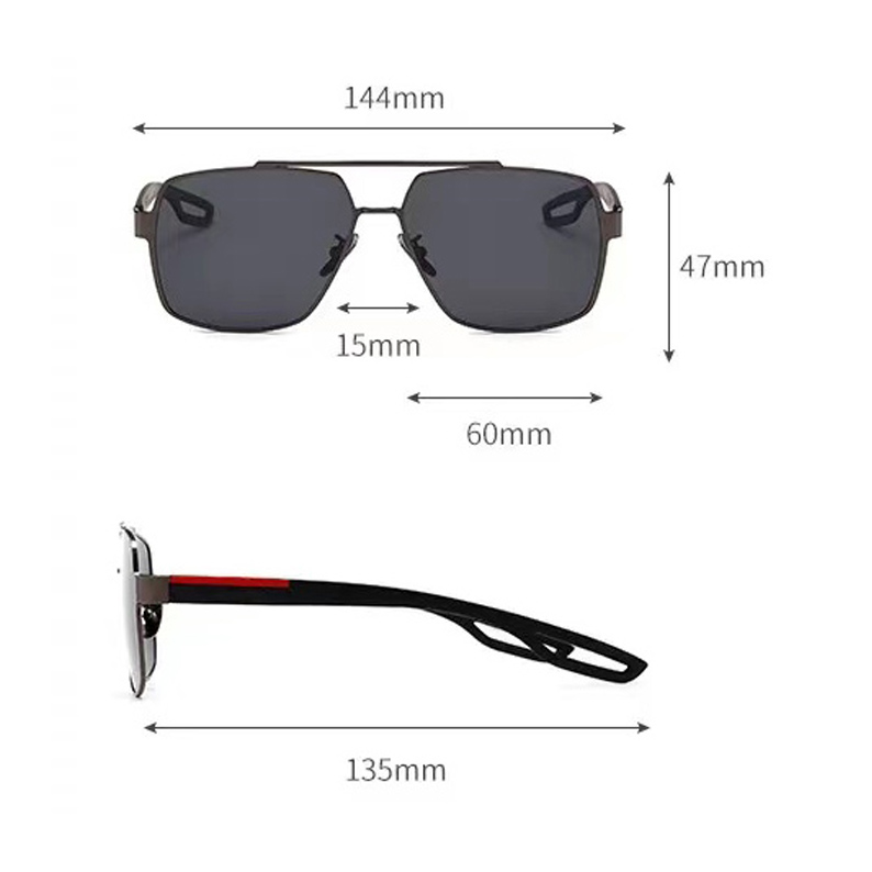 

Sunglasses Luxury Mens Designer Women SunGlass Plated Square Frame Brand Retro Polarized Fashion Goggle Occhiali Da Sole Firmati 6 Color