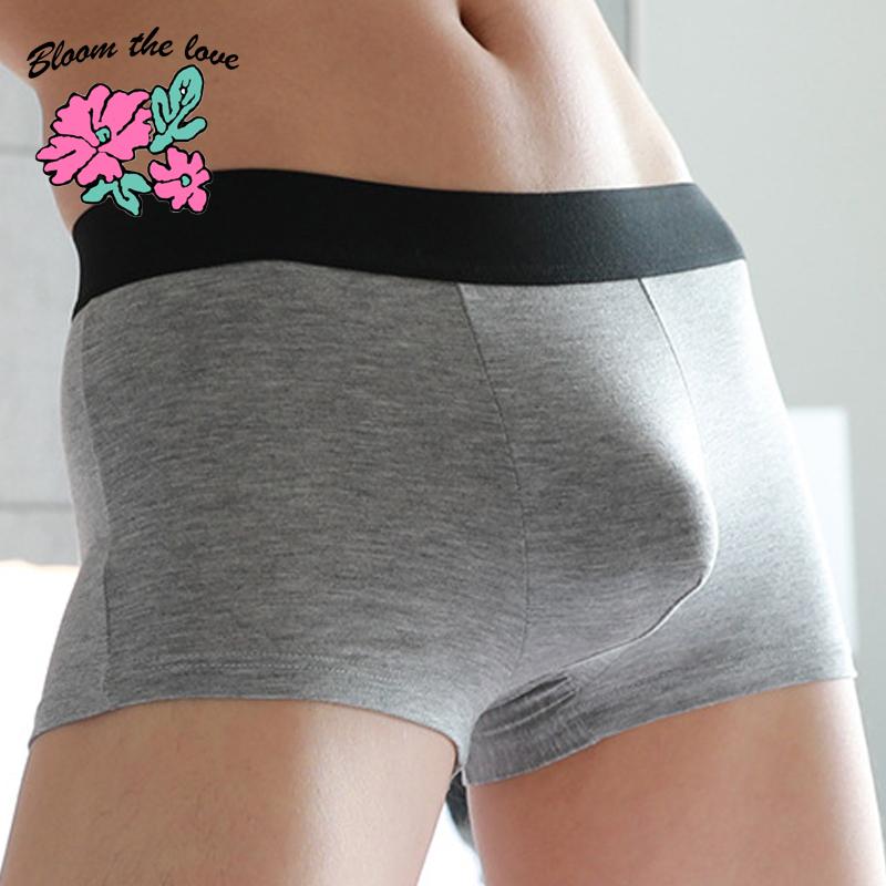 

Underpants [Bloom The Love] Brand Modal Boxer Men Underwear Mens Boxers Panties Cuecas Masculina Man Underpant Boxershorts Size -4XL, Red