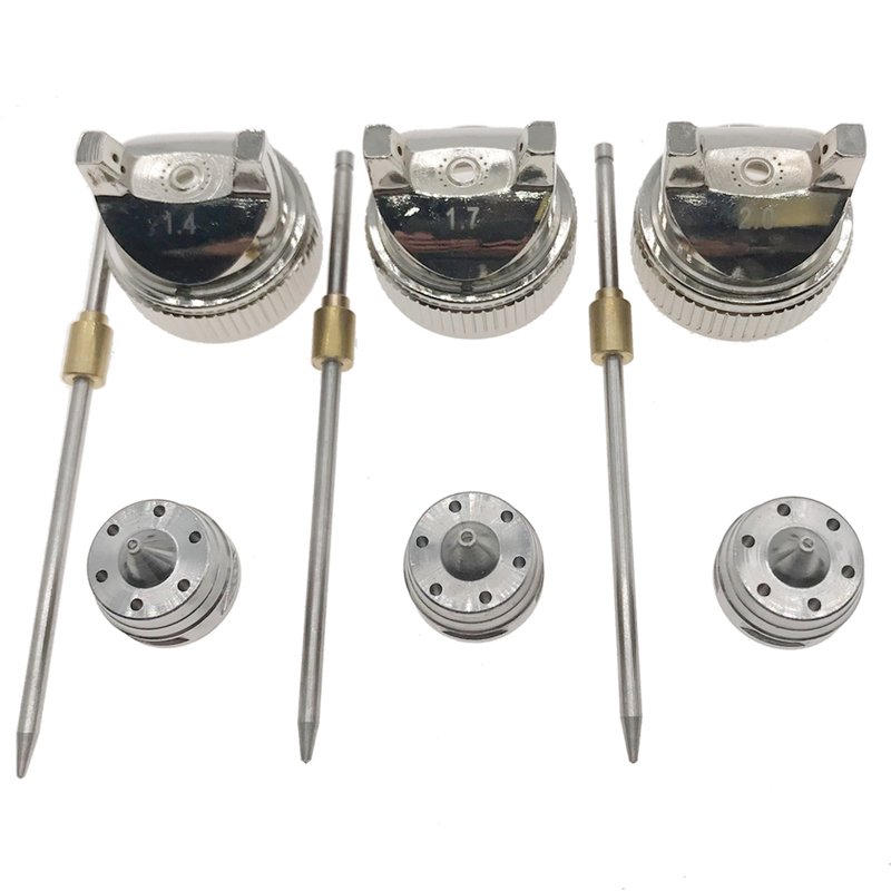 

1.4mm/1.7mm/2.0mm Nozzle Replace Nozzle Kit Set For HVLP Spray Gun H-827 Hand Pneumatic Manual Spray Paint Gun 220704