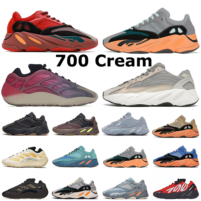 

700 running shoes mens womens yeezies kanyes west sneakers Res Red Bright Blue Azael Yellow Sum Enflame Amber Inertia Blac Solid Grey outdoor sports trainers Eur 36-48, #27
