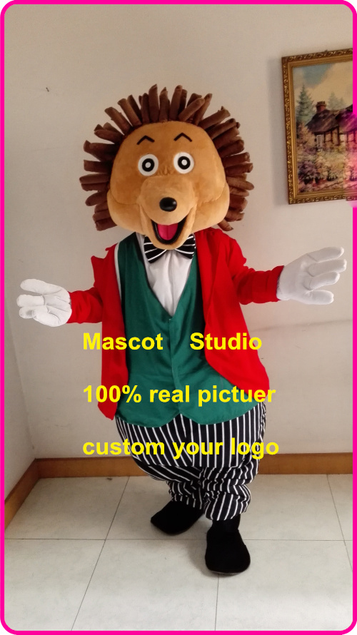 

Hedgehog mascot costume custom fancy costume anime kit mascotte theme fancy dress carnival costume40913, Red