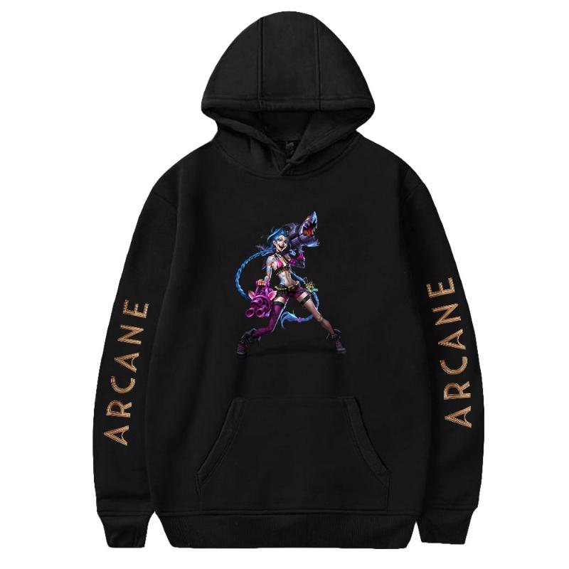 

Men's Hoodies & Sweatshirts Arcane Jinx-Sudadera Con Capucha Para Hombre Y Mujer Ropa De Moda Estilo Harajuku Hip-hop Amantes All-matchMen's, Pink5