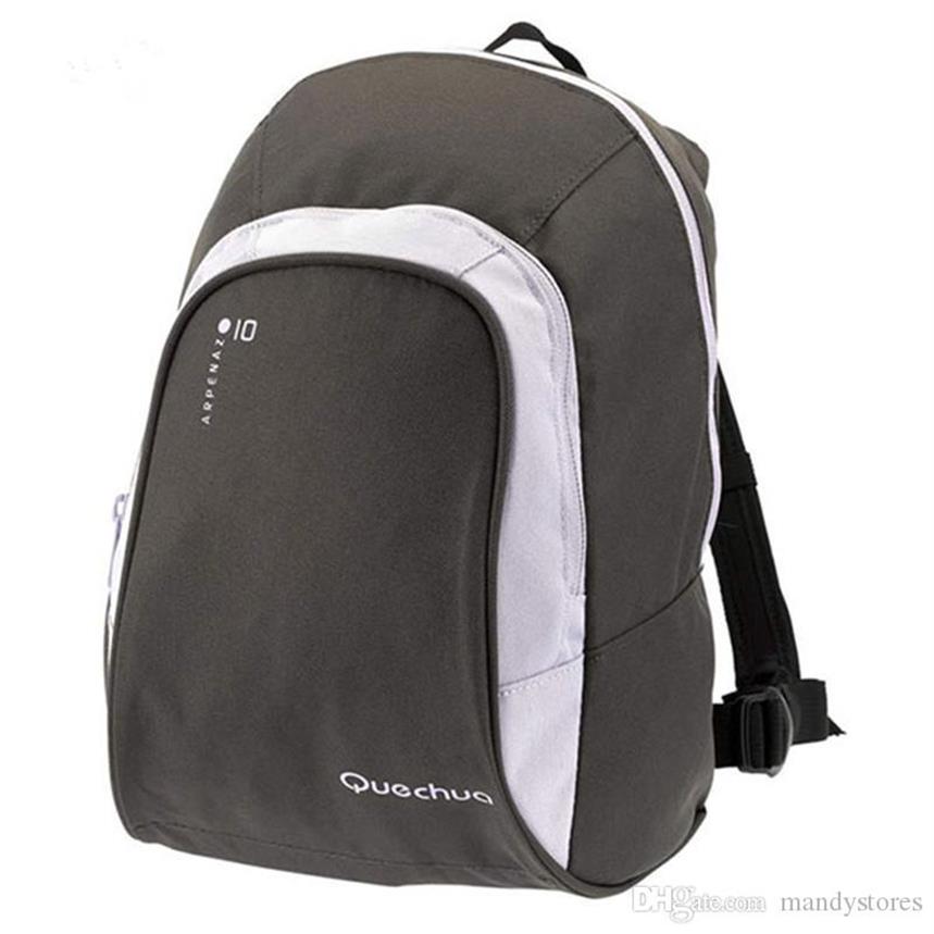 Quechua tissu nylon Sac de sport imperméable 10l hommes femmes enfants extérieur sac à dos sac à dos sac de gym de gym